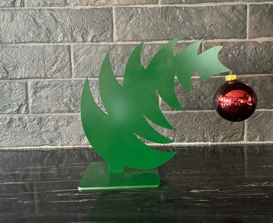 Leaning Christmas Tree