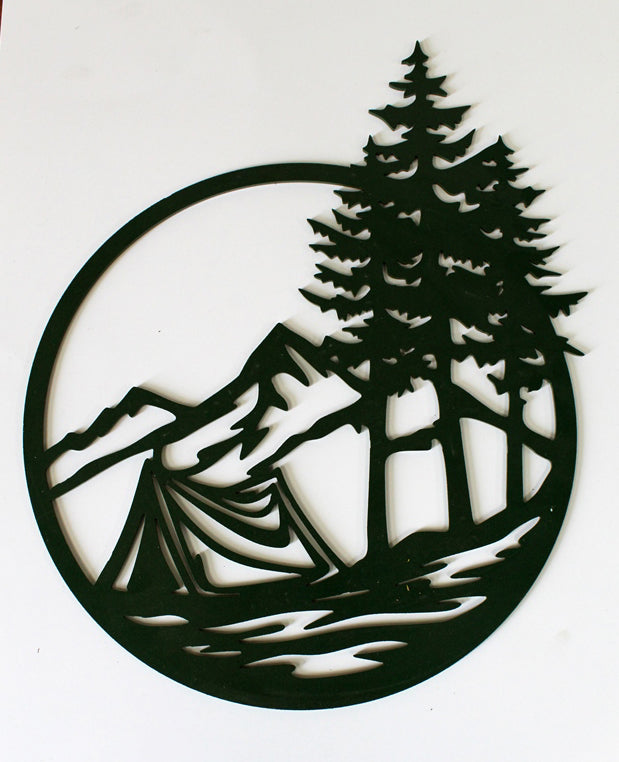 Mountain Camping Wall Art