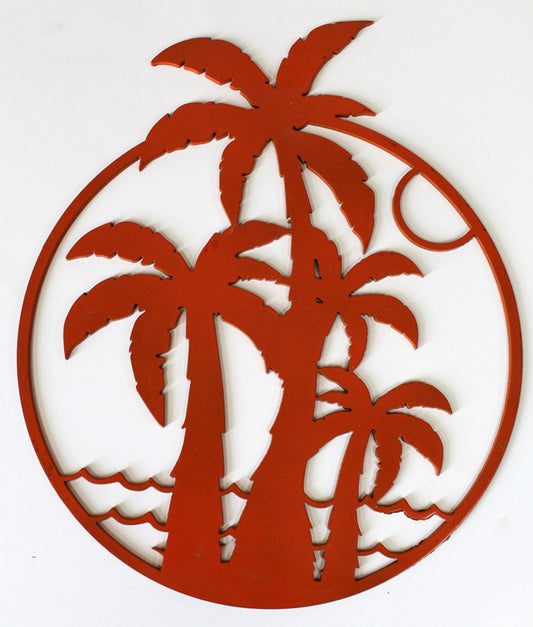 Ocean Palm Trees Wall Art